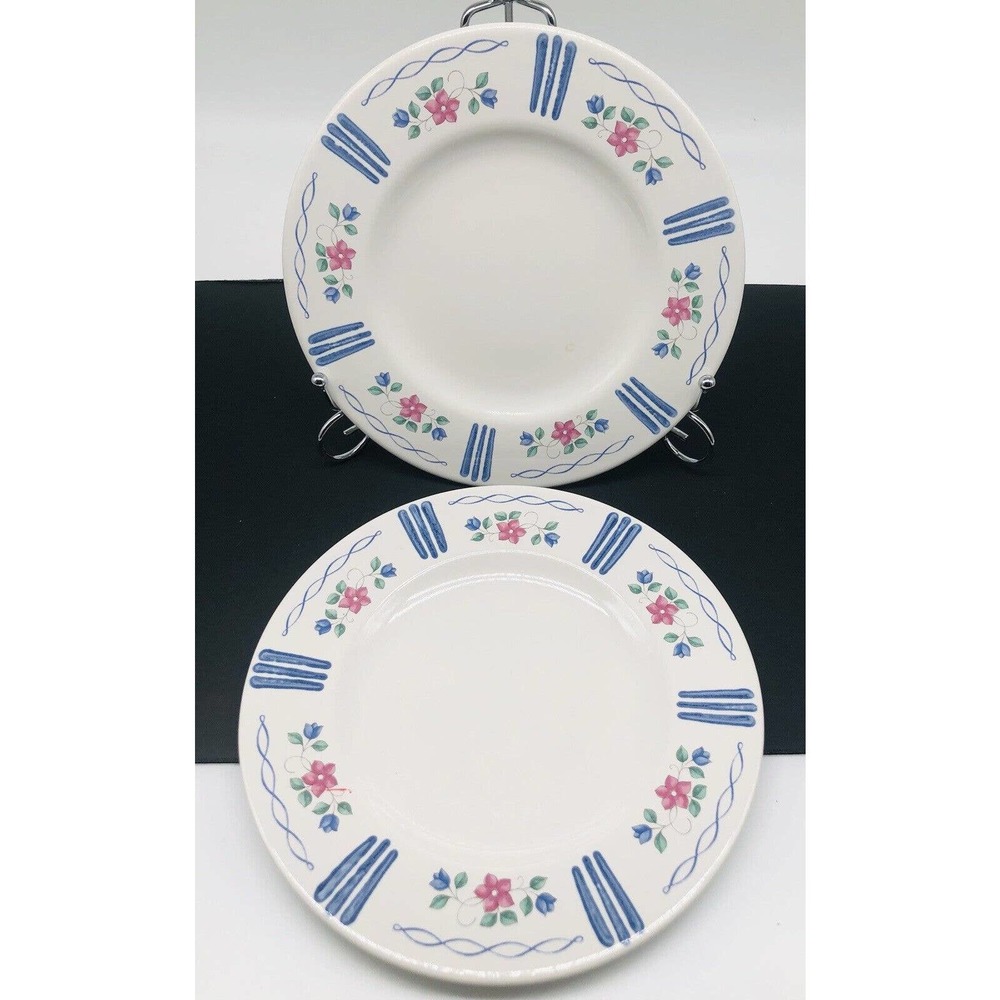 Vintage Pfaltzgraff Bonnie Brae Plates 8” “Set of 2” Salad Appetizer Dessert A4